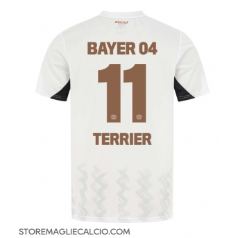 Bayer Leverkusen Martin Terrier #11 Maglia Gara Trasferta Repliche 2024-25 Maniche Corte